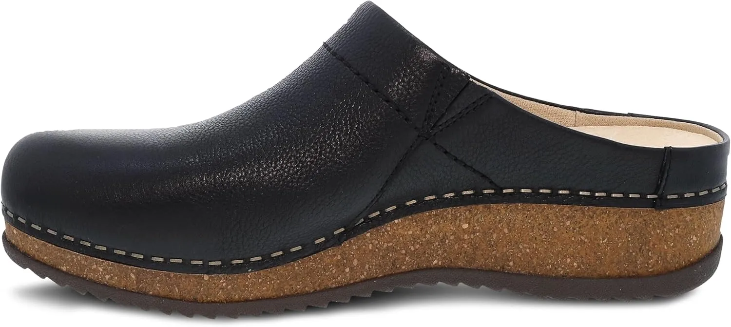 Dansko Mariella Slip-on Mule Clog - Dual-Density Cork/EVA Midsole and Lightweight Rubber Outsole Provide Durable and Comfortable Ride on Patented Stapled Construction