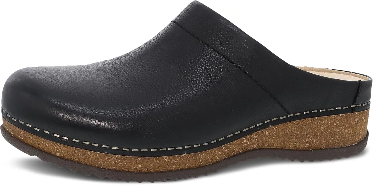 Dansko Mariella Slip-on Mule Clog - Dual-Density Cork/EVA Midsole and Lightweight Rubber Outsole Provide Durable and Comfortable Ride on Patented Stapled Construction