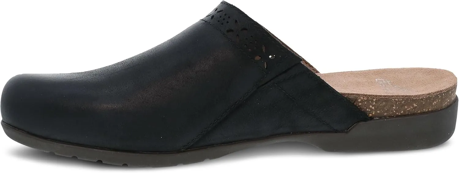 Dansko Robbie Mule for Women - Memory Foam and Cork Footbed for Comfort and Arch Support – Versatile Casual to Dressy Footwear