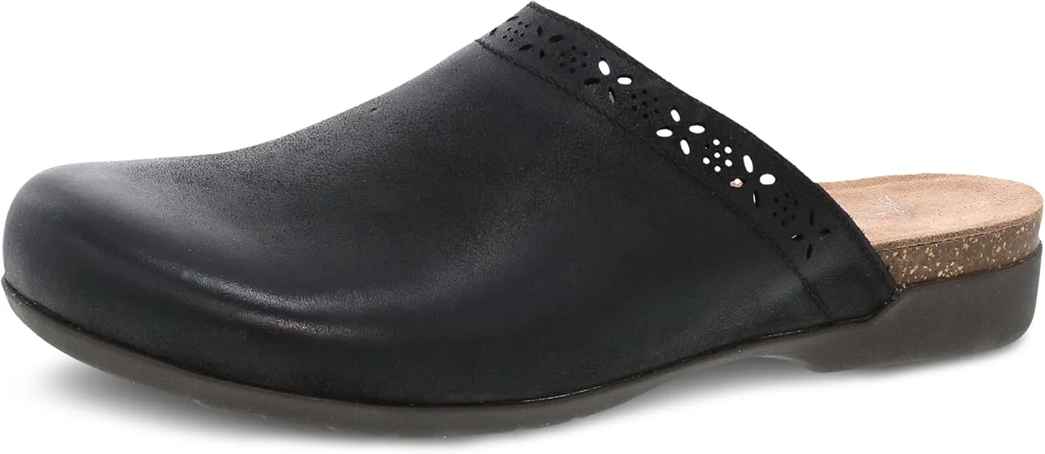 Dansko Robbie Mule for Women - Memory Foam and Cork Footbed for Comfort and Arch Support – Versatile Casual to Dressy Footwear