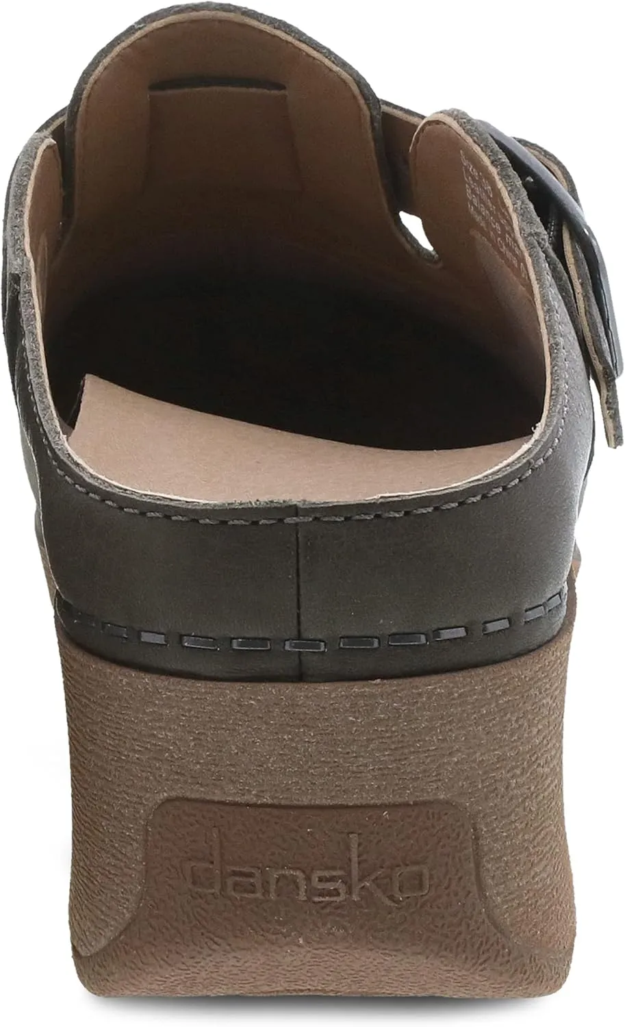 Dansko Womens CAIA Nubuck Mule - Comfort Shoes, Arch Support, Wedge