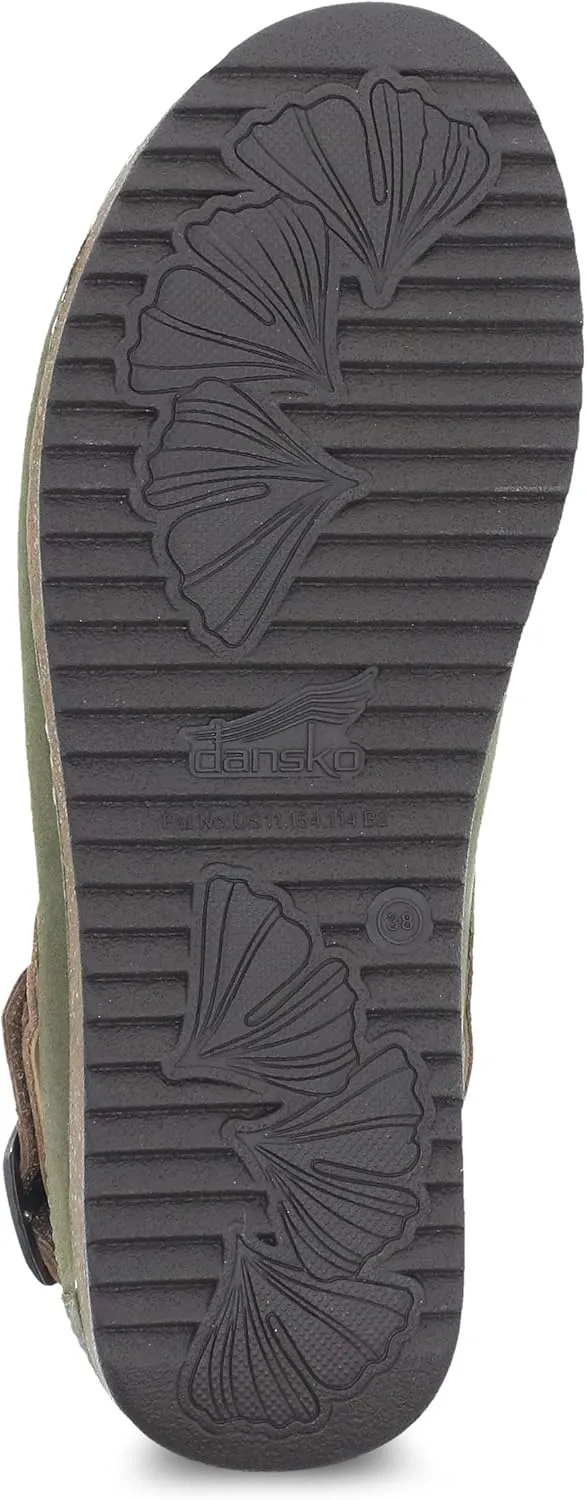 Dansko Women's Merrin Sling-Back Mule Clog-Dual Density Cork/EVA Midsole and Lightweight Rubber Outsole Provide a Comfortable Ride on Patented Stapled Construction