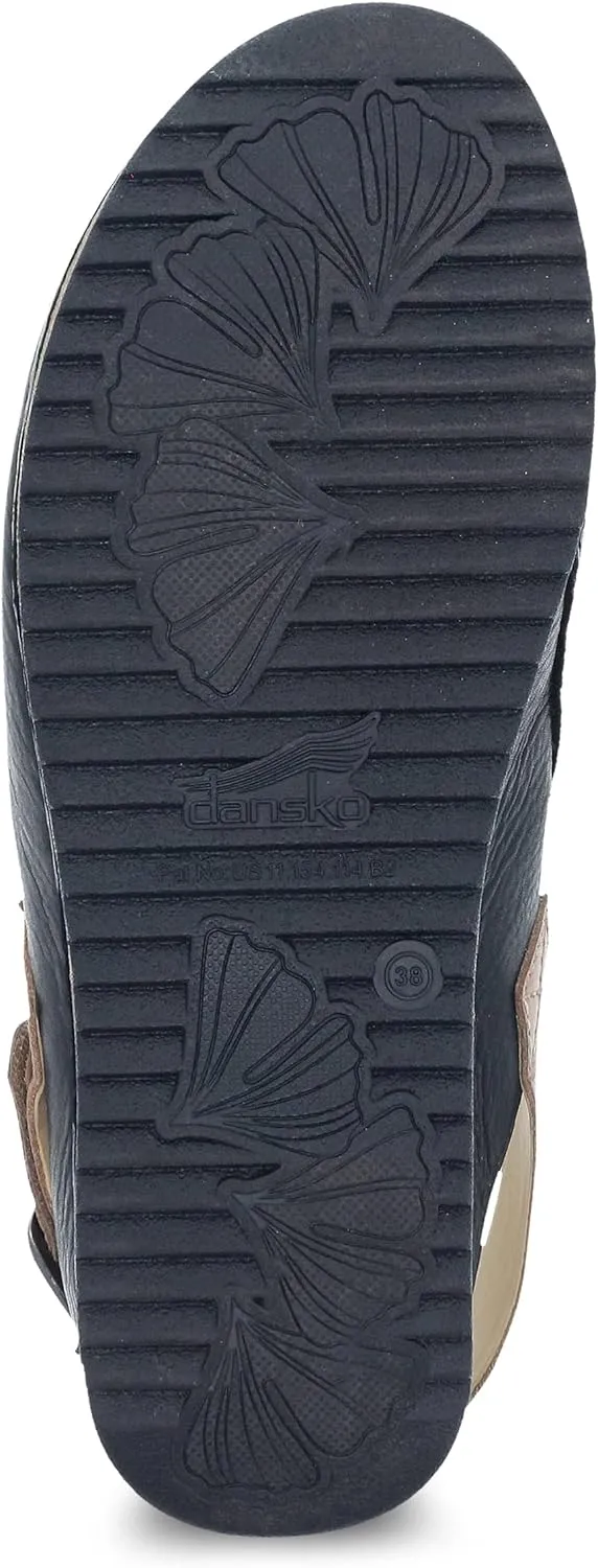 Dansko Women's Merrin Sling-Back Mule Clog-Dual Density Cork/EVA Midsole and Lightweight Rubber Outsole Provide a Comfortable Ride on Patented Stapled Construction