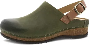 Dansko Women's Merrin Sling-Back Mule Clog-Dual Density Cork/EVA Midsole and Lightweight Rubber Outsole Provide a Comfortable Ride on Patented Stapled Construction