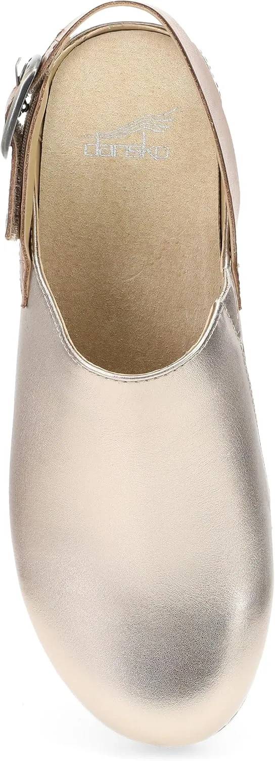 Dansko Women's Merrin Sling-Back Mule Clog-Dual Density Cork/EVA Midsole and Lightweight Rubber Outsole Provide Durable and Comfortable Ride on Patented Stapled Construction