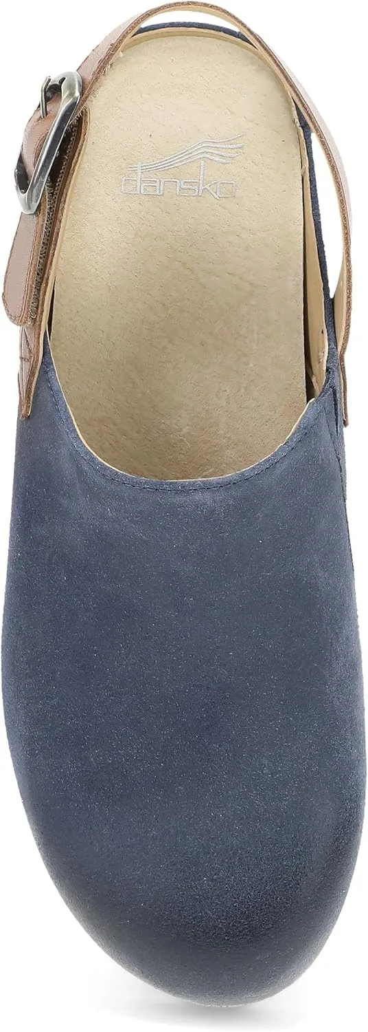 Dansko Women's Merrin Sling-Back Mule Clog-Dual Density Cork/EVA Midsole and Lightweight Rubber Outsole Provide Durable and Comfortable Ride on Patented Stapled Construction