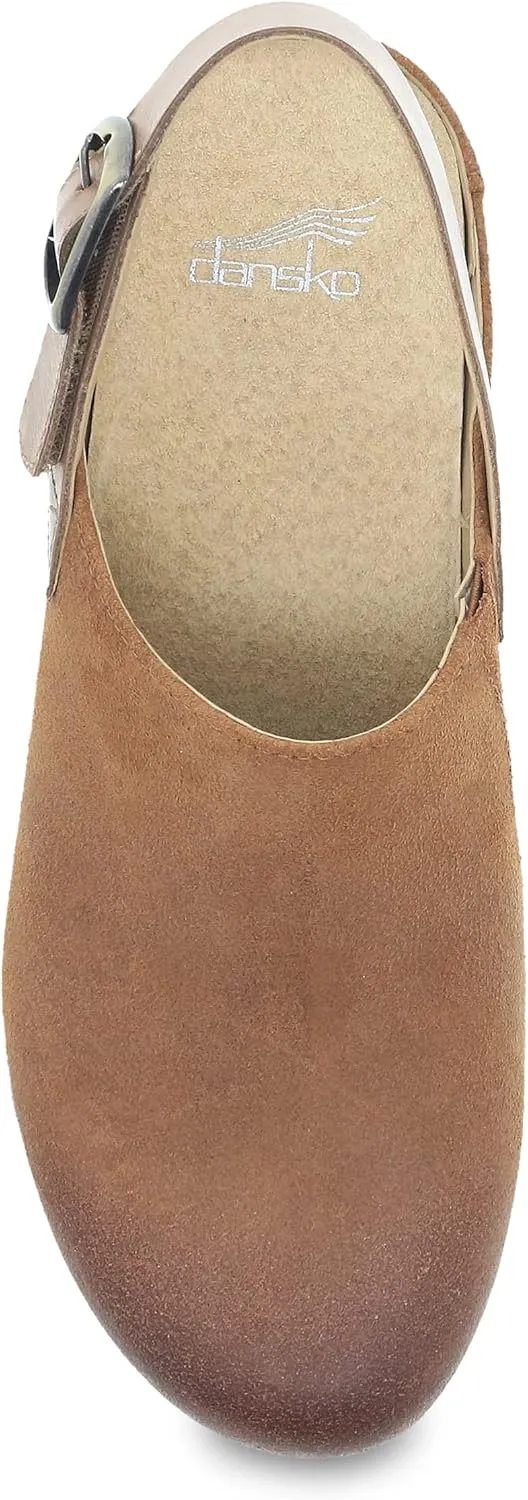 Dansko Women's Merrin Sling-Back Mule Clog-Dual Density Cork/EVA Midsole and Lightweight Rubber Outsole Provide Durable and Comfortable Ride on Patented Stapled Construction