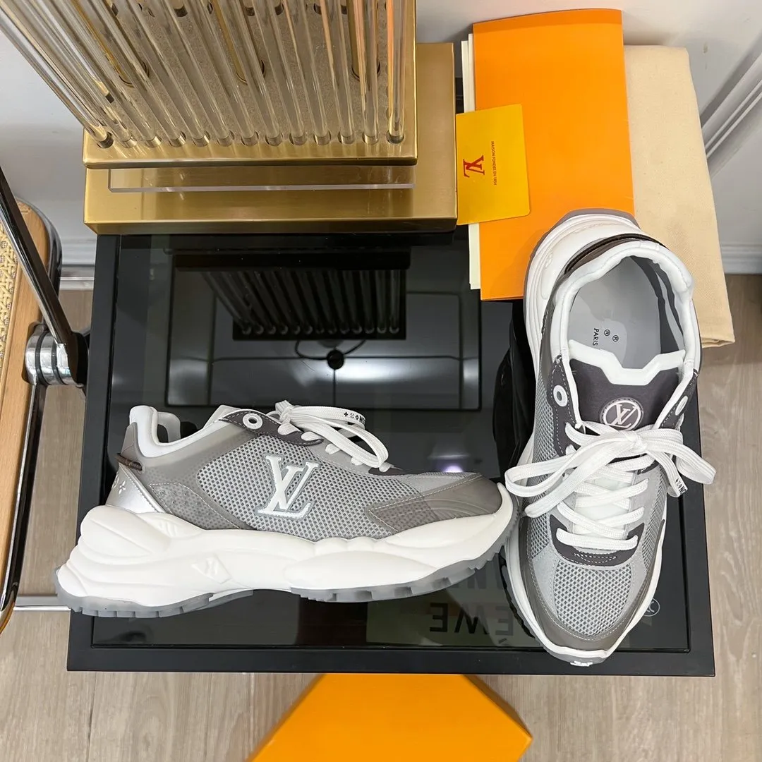 DARK Vuitton Quick offer 55 SNEAKER RUN GRAY Louis End-to-end encryption