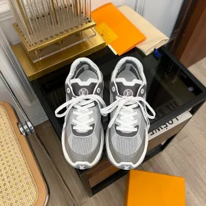 DARK Vuitton Quick offer 55 SNEAKER RUN GRAY Louis End-to-end encryption