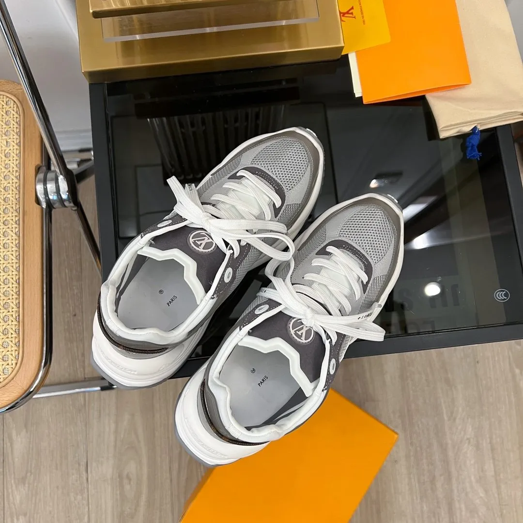 DARK Vuitton Quick offer 55 SNEAKER RUN GRAY Louis End-to-end encryption