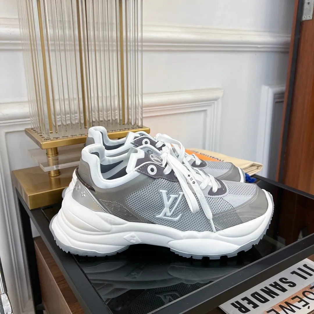 DARK Vuitton Quick offer 55 SNEAKER RUN GRAY Louis End-to-end encryption