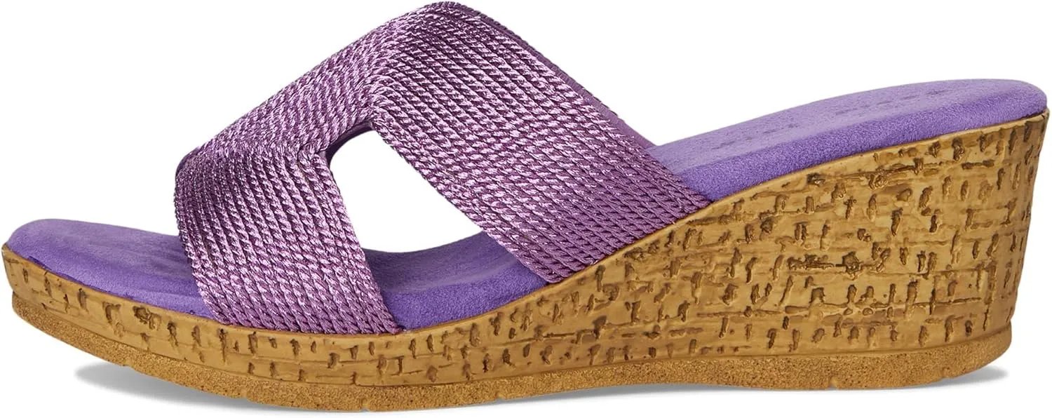 David Tate Womens Vibe Braided Slide Sandals