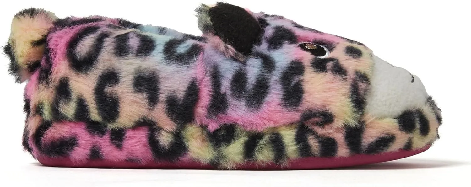 Dearfoams Toddler & Kids' Cute Shark, Cow, Unicorn, Dog, Dinosaur and Animal Critter Slippers