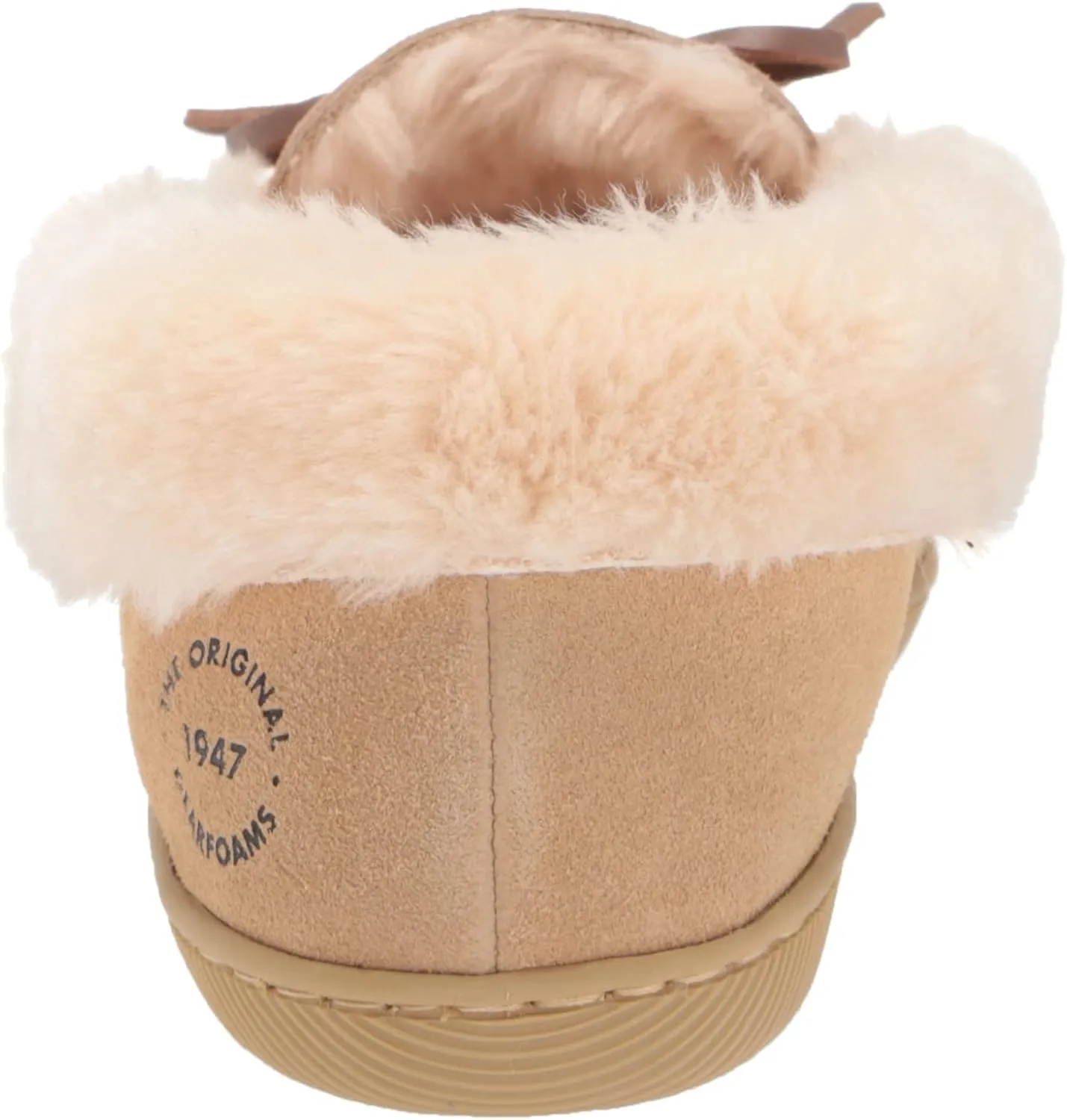 Dearfoams Women's Bethany Suede Moccasin Slipper