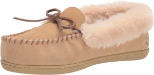 Dearfoams Women's Bethany Suede Moccasin Slipper