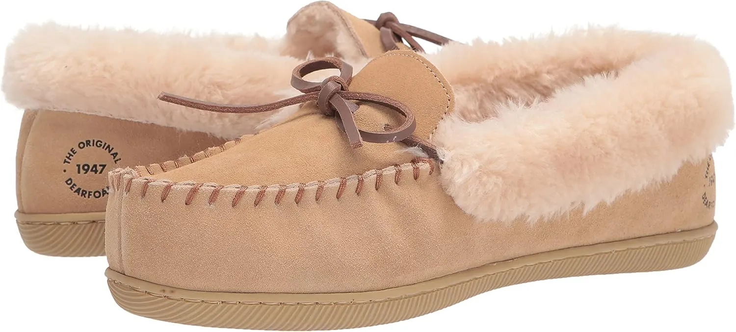 Dearfoams Women's Bethany Suede Moccasin Slipper