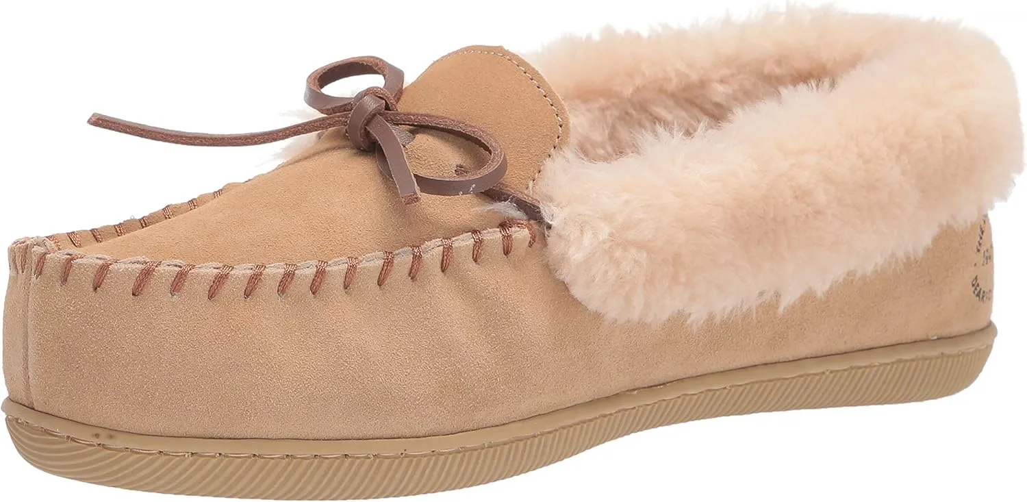 Dearfoams Women's Bethany Suede Moccasin Slipper