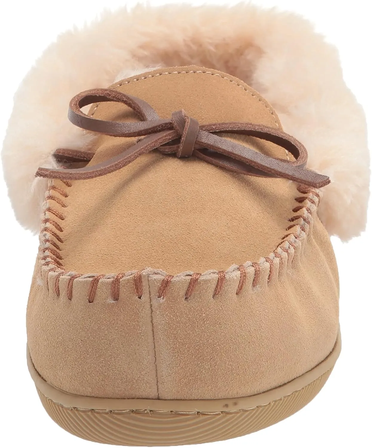 Dearfoams Women's Bethany Suede Moccasin Slipper