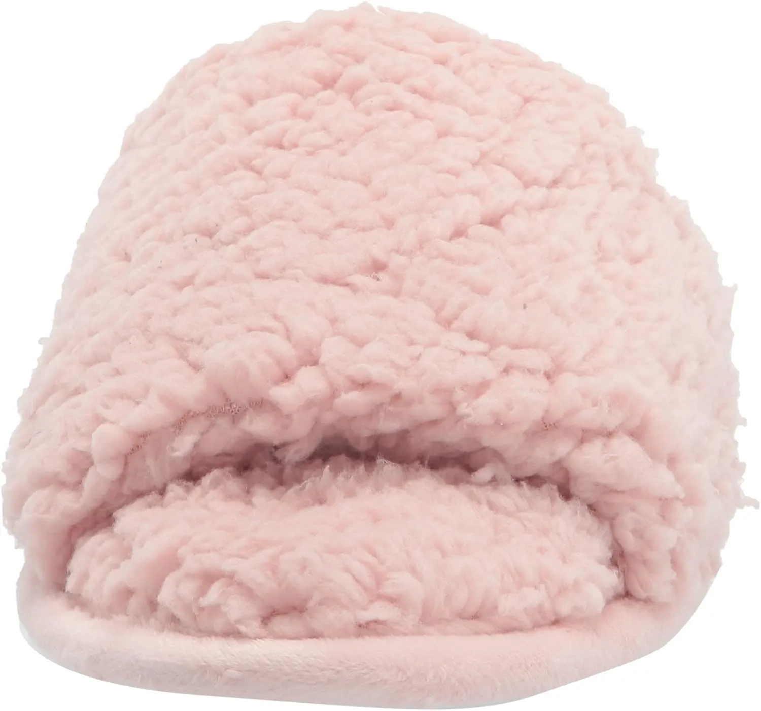 Dearfoams Women's Lane Fluffy Teddy Slide Slipper