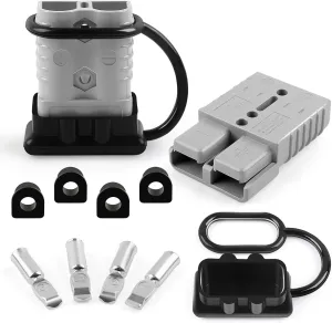 Delgada 175A Battery Quick Connect for 1/0AWG Cable 600V Battery Quick Connect/Disconnect 175Amp Power Connector Plug Kit 12V Winch Trailer