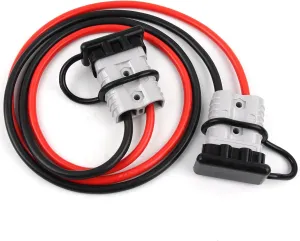 Delgada 175A Battery Quick Connect with 3.94Ft 6AWG Battery Cables 600V Battery Quick Disconnect 175Amp Power Connector Plug Kit 12V Winch Trailer