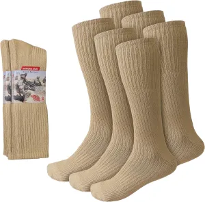 Diamond Star Military Boot Socks Quick-Dry Cotton Crew Socks for Firefighters, Police, Hiking