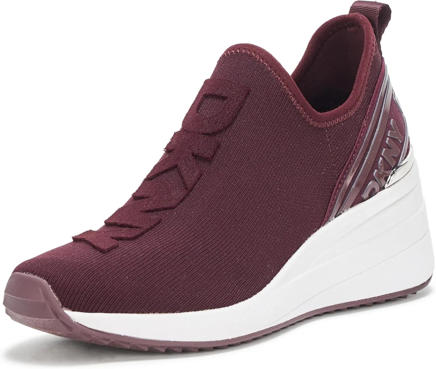 DKNY Women's Keeva Everyday Slip on Wedge Sneaker with Logo