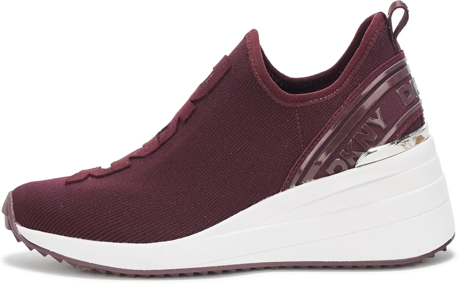 DKNY Women's Keeva Everyday Slip on Wedge Sneaker with Logo