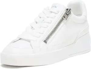 DKNY Women's Mei Everyday Lace Up Sneaker with Side Zipper