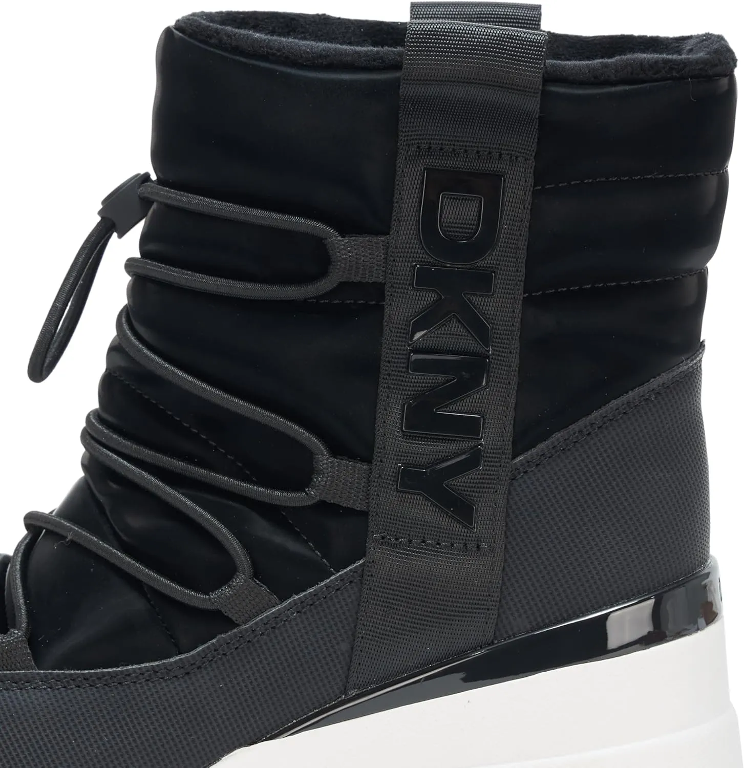 DKNY Women's Perla Wedge Sneaker Boot Heeled Sandal