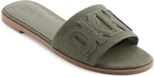 DKNY Women's Willow Flat Slide Sandal with Logo