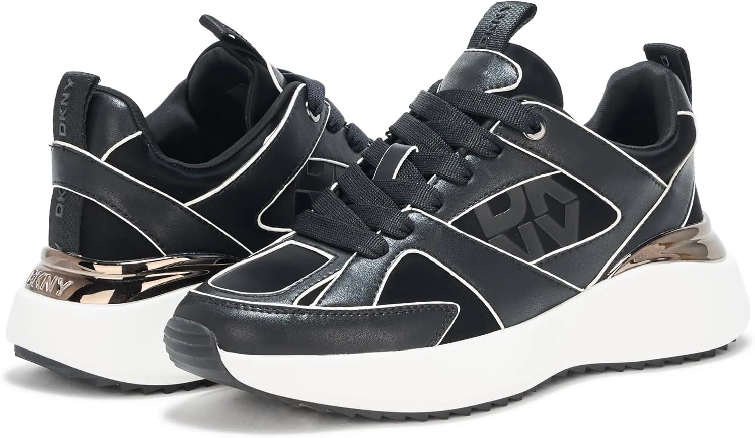 DKNY Women's Zofi Lace Up Sneaker with Logo