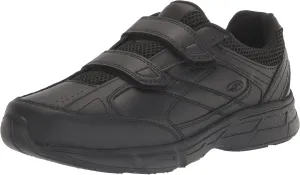 Dr. Scholl's - Men's Brisk Light Weight Dual Strap Sneaker, Wide Width (10.5 Wide, Black)