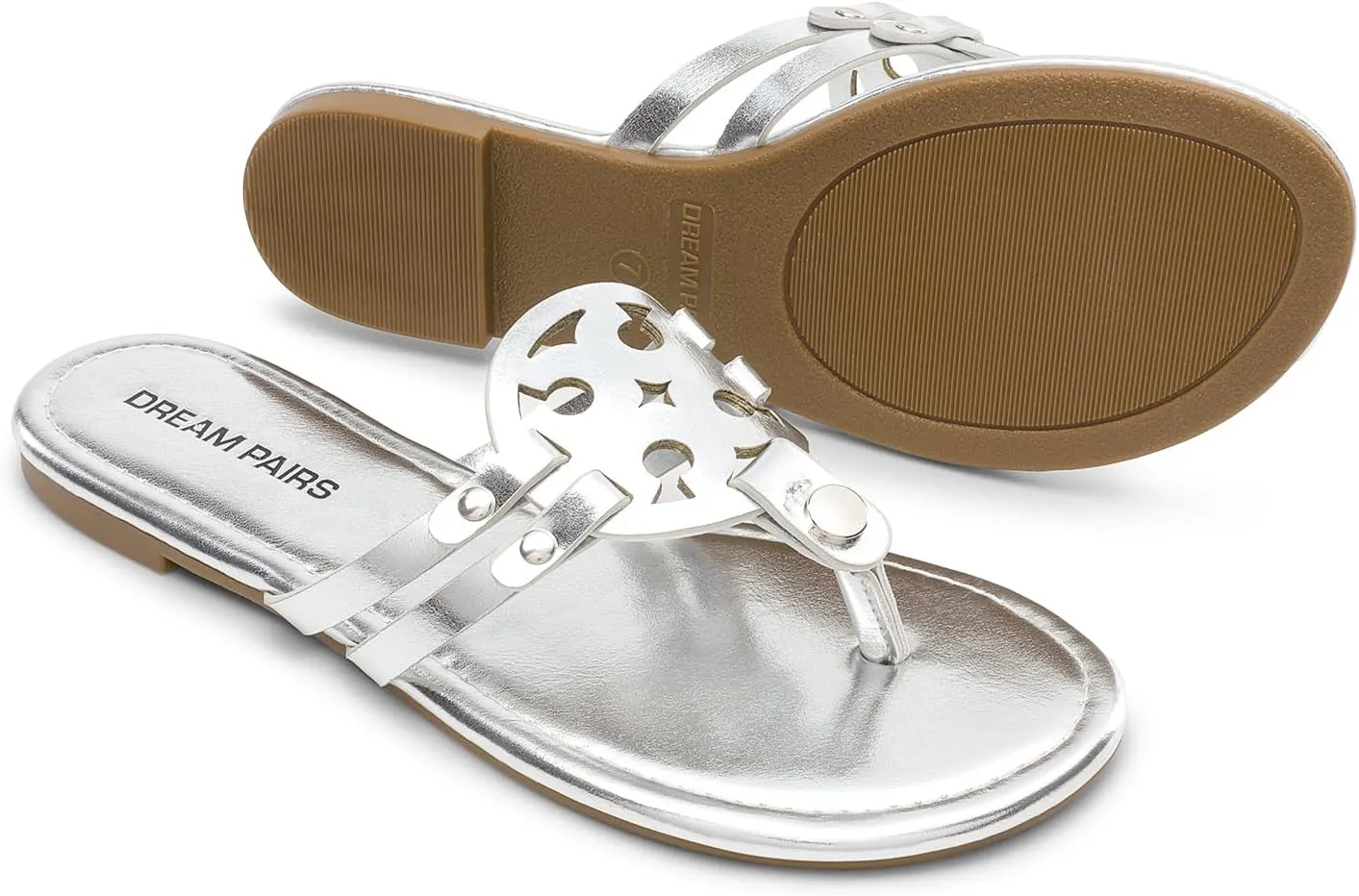 DREAM PAIRS Flip Flops for Women Comfortable Thong Flat Sandals for Summers Dress Beach
