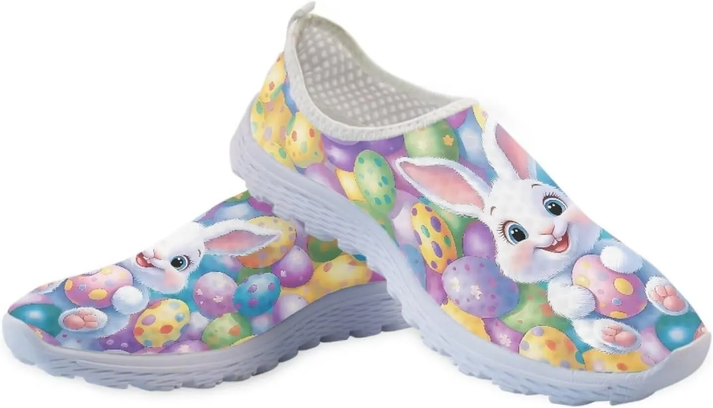 Easter Sport Sneakers Tennis Shoes for Women US 5.5-11.5 Slip On Loafer Shoes