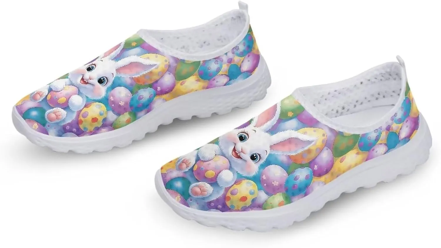 Easter Sport Sneakers Tennis Shoes for Women US 5.5-11.5 Slip On Loafer Shoes