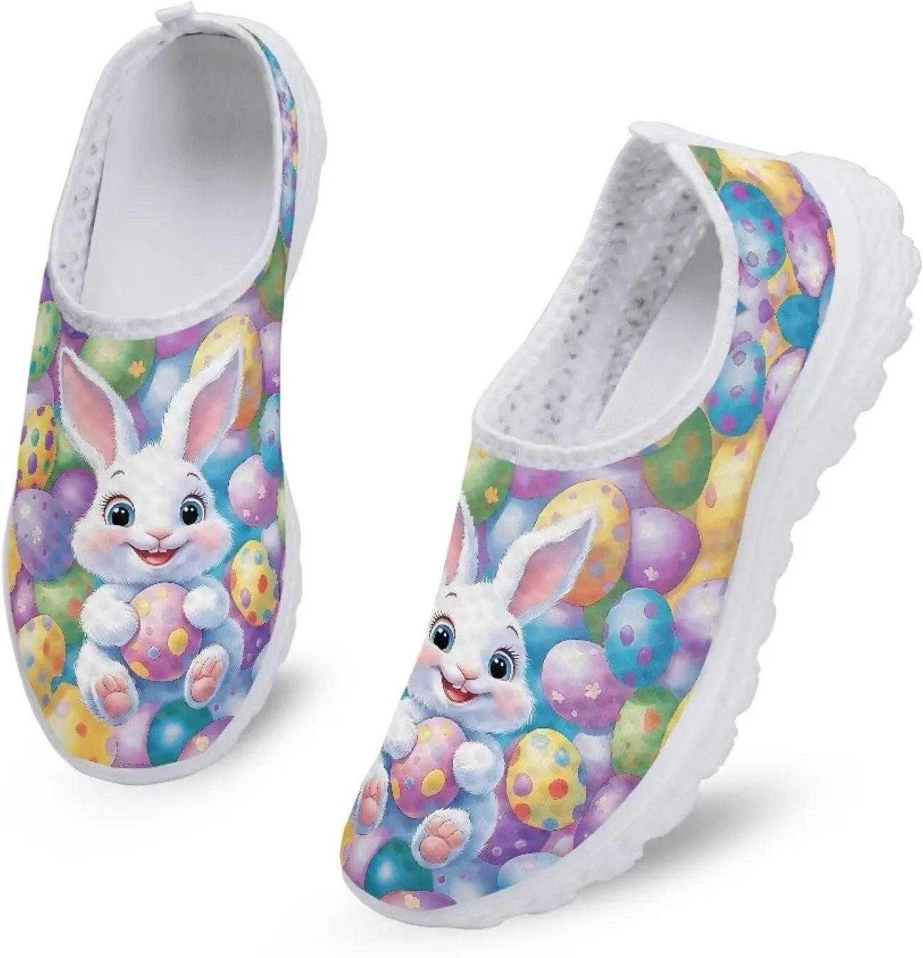 Easter Sport Sneakers Tennis Shoes for Women US 5.5-11.5 Slip On Loafer Shoes