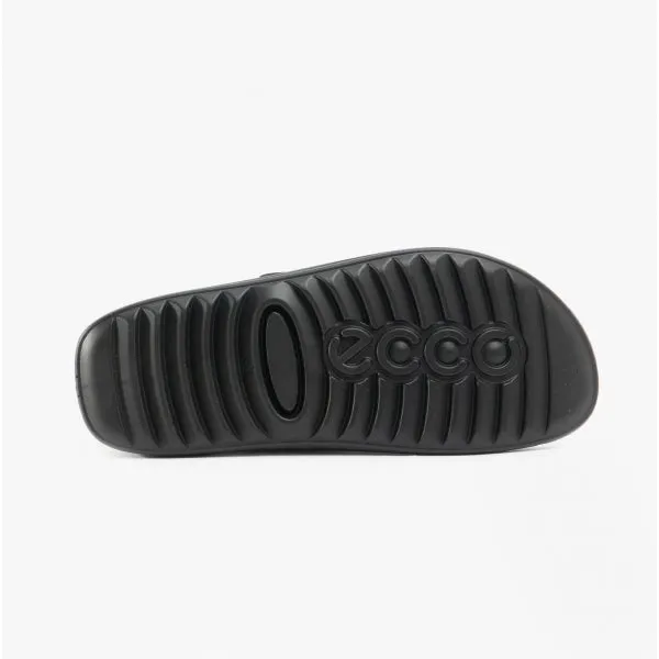 ECCO 2ND COZMO Womens Leather Mule Sandals Black