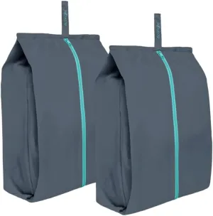 Ecoright Shoe Bags for Travel, Set of 2, 100% Recycled Water-Resistant Zipper Pouch Bags, Shoe Bags for Storage, Travel Essentials for Men & Women