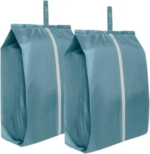 Ecoright Shoe Bags for Travel, Set of 2, 100% Recycled Water-Resistant Zipper Pouch Bags, Shoe Bags for Storage, Travel Essentials for Men & Women