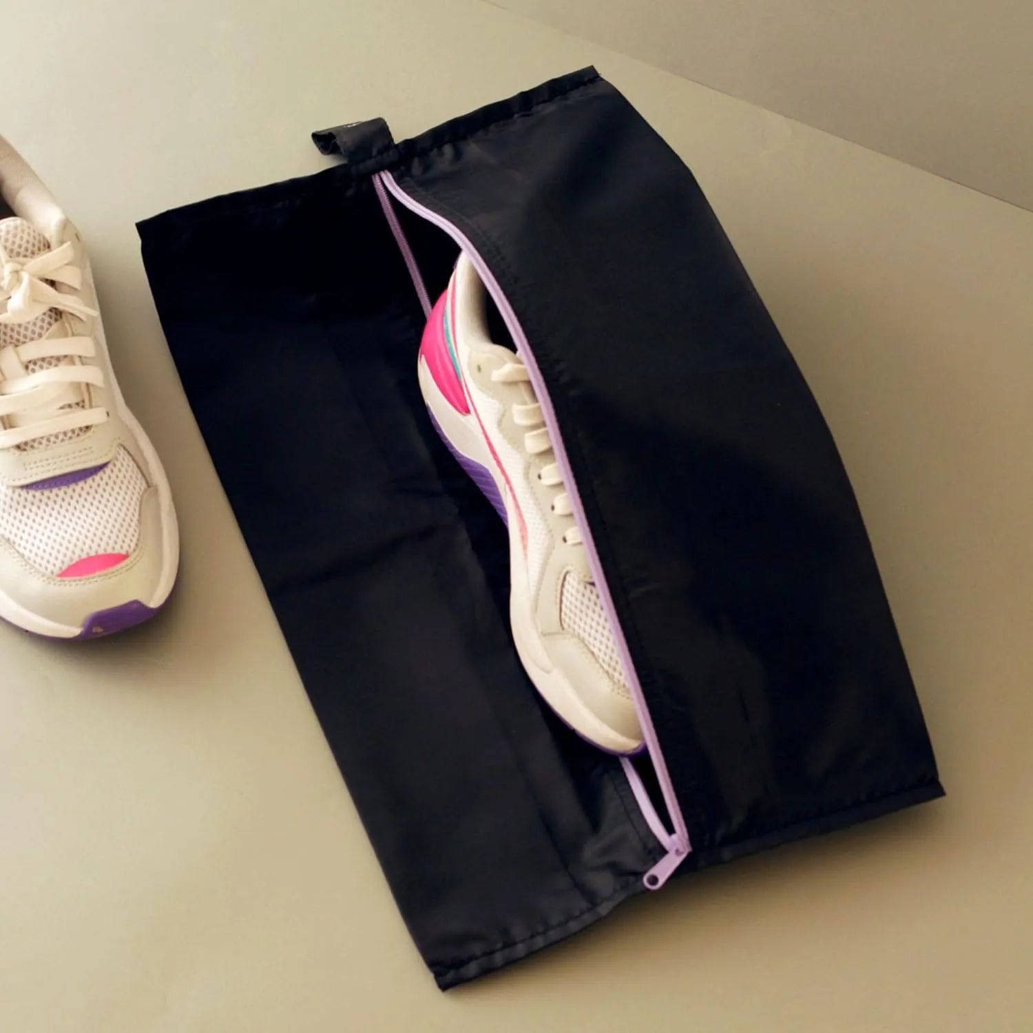 Ecoright Shoe Bags for Travel, Set of 2, 100% Recycled Water-Resistant Zipper Pouch Bags, Shoe Bags for Storage, Travel Essentials for Men & Women
