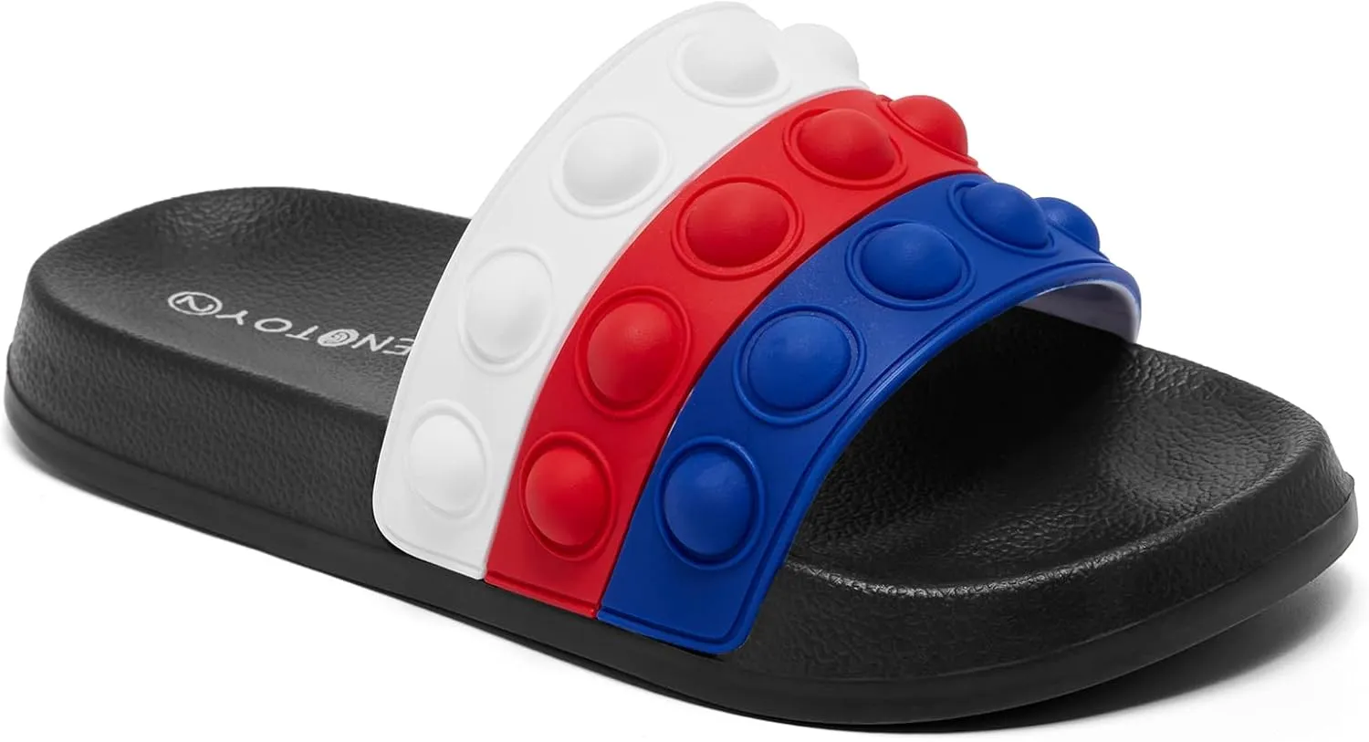 Engtoy Kid Boys Girls Slides Sandals For Kid Unisex Child Slippers Lightweight Non-slip Open Toe Comfy Shower Beach Funny Slide Sandals