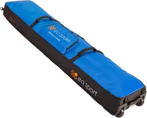EQ SPORT Snowboard Bag with Wheels - Fully Padded & Waterproof Rolling Snowboard Bag for Air Travel, Boot Bag Included - Fits 2 Boards - Heavy-Duty YKK Zippers - Storage for Snow Gears