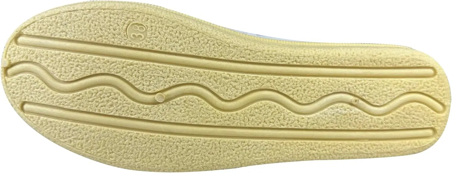eYLun Women Loafers Slip On Shoes Canvas Flats Work Shoes Casual Comfortable Walking Shoes