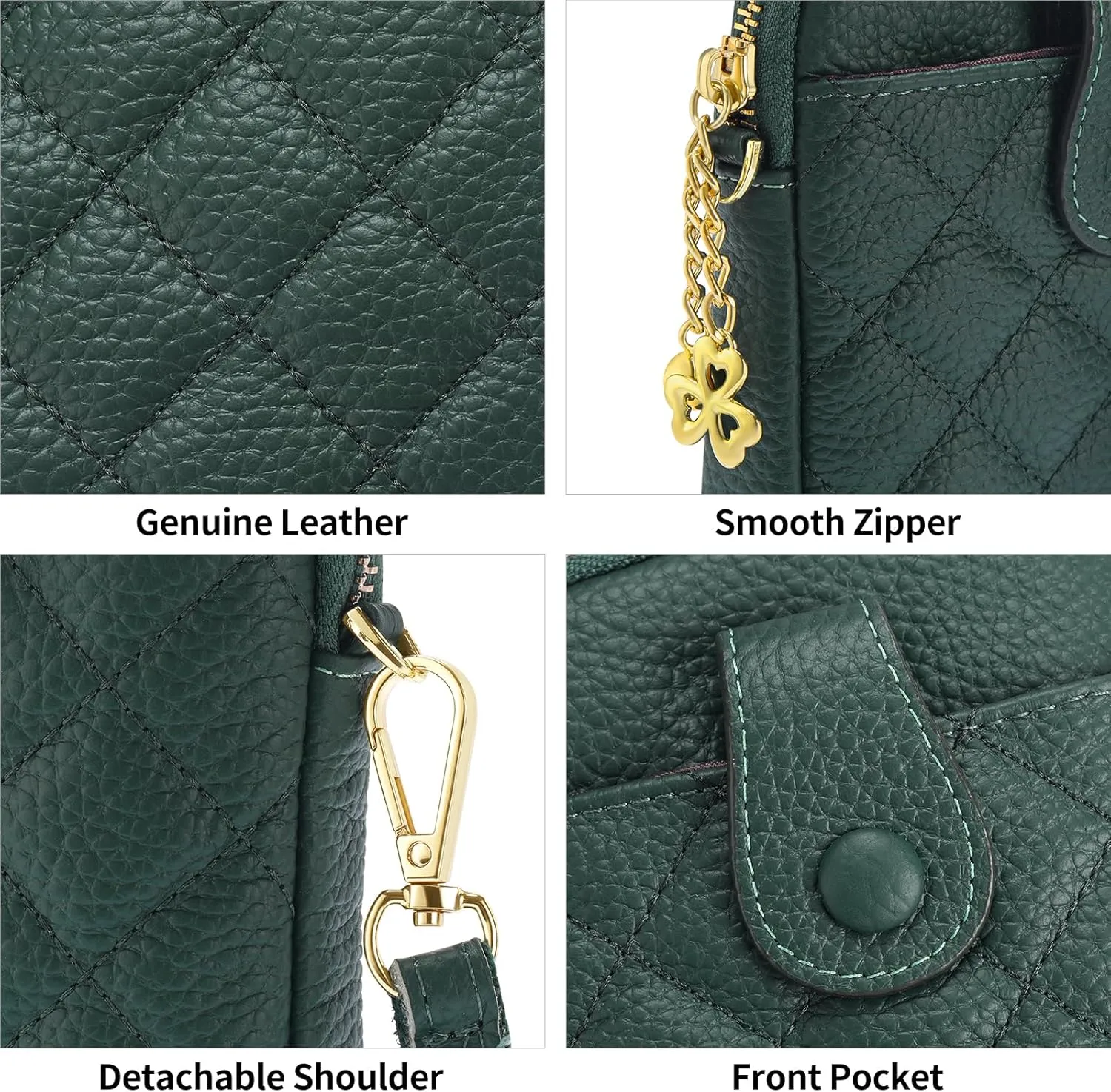 FALAN MULE Small Crossbody Bags for Women,Leather Trendy Cell Phone Bag Wallet Purses with Adjustable Strap