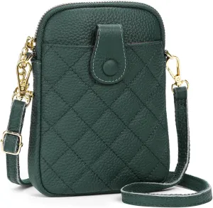 FALAN MULE Small Crossbody Bags for Women,Leather Trendy Cell Phone Bag Wallet Purses with Adjustable Strap