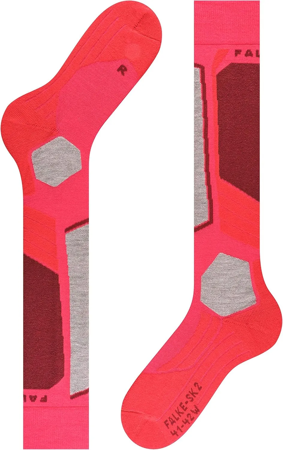 FALKE Women's SK2 Intermediate Ski Socks, Quick Dry, Merino Wool, 1 Pair