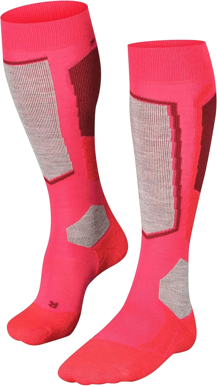 FALKE Women's SK2 Intermediate Ski Socks, Quick Dry, Merino Wool, 1 Pair