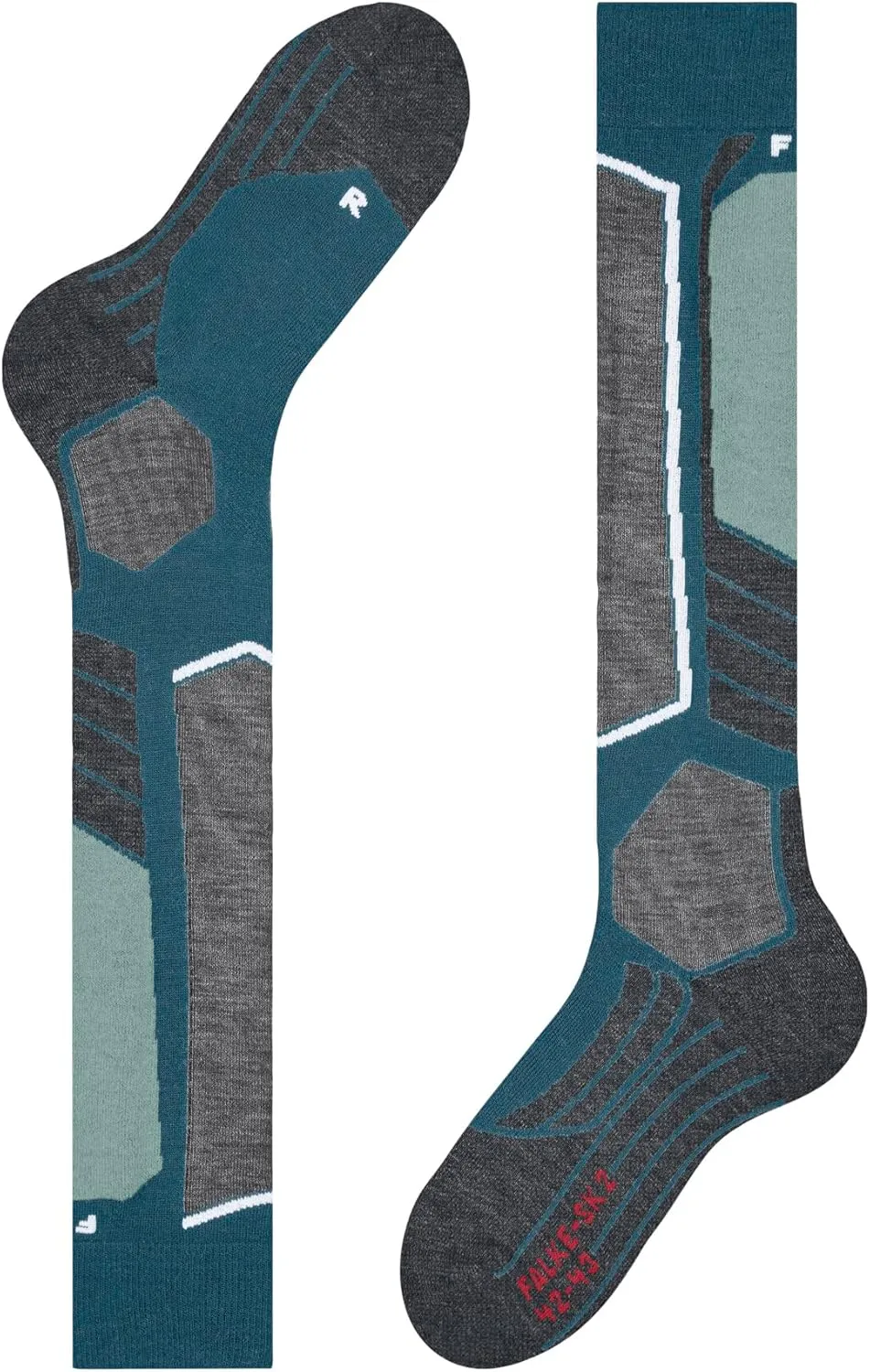 FALKE Women's SK2 Intermediate Ski Socks, Warming, Quick Dry Merino Wool, 1 Pair