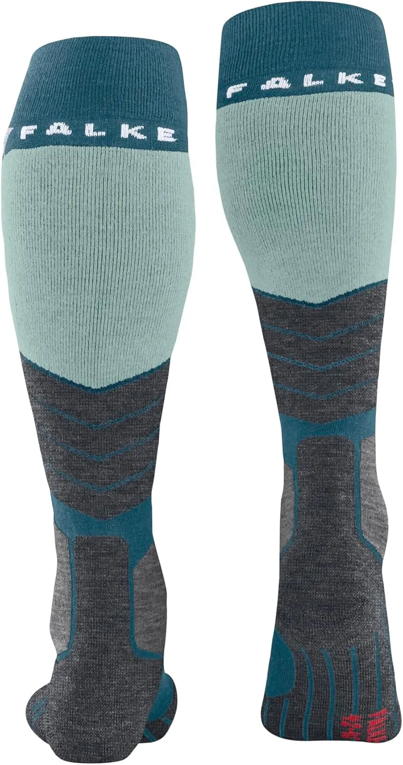 FALKE Women's SK2 Intermediate Ski Socks, Warming, Quick Dry Merino Wool, 1 Pair